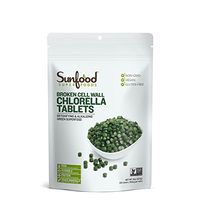 Sunfood Superfoods Chlorella Tablets | Broken Cell Wall | Pure, Single Ingredient Product | Ultra Clean- No Additives, Fillers, Preservatives, Chemicals | 250 mg Chlorella Tablets | 900 Count | 8 oz