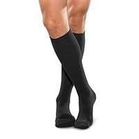 SmartKnit Seamless Over-The-Calf (Knee High) Diabetic Socks with X-Static Silver Fibers Size: Large Black - 73742
