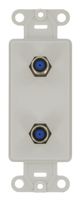 Leviton 40682-W CATV Video Decora Insert Flush Mount Jack, White
