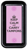 Keep Calm and Carry Tampons Funny Retro Tampon Case