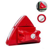 KOKITEA Double-Sided Window Cleaner Glass Wiper Magnetic Cleaning Tools, 5-Gears Adjustable Magnetic Glider Washing Brush Tools, for High-Rise Double Car Glazed Windows Thickness 0.3"-1"  (Red)