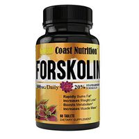 Pure Forskolin for Weight Loss Premium Potent MG Plant Extract Purity Non-GMO Excellent Appetite Suppressant, Targeted Fat Burner