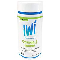 iWi Alage Based Omega-3 EPA+DHA Higher Absorption Fish or Krill Oil Vegan Softgels 85 ct.