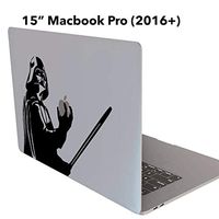 Star Wars Darth Vader v1 for Macbook laptop Die-cut Vinyl decal sticker (Pro 15"(2016+), Gloss Black)