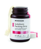 McKesson Performance Plus Iodoform Packing Strips 1/2 X5Yards Sterile Lates Free - Model 61-59245
