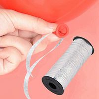 AUNMAS 100 Yards Balloons Ribbons with Sparkling Sequin Reflective Shining Curling Ribbons for Birthday Wedding Party Decoration DIY Gift Wrapping Supplies (3#)