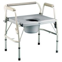 FG111351CA - Deluxe Bariatric Drop-Arm Commode, Assembled, Grey