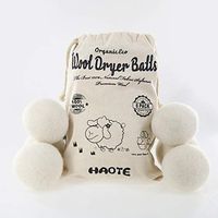 Premium Australian Wool Dryer Balls XL Size(6 Pack) (2.75 Inch) Reusable 100% Organic Natural Fabric Softener and Static Reducer, Baby Safe & Unscented, Reduce Wrinkles, Shorten Drying Time