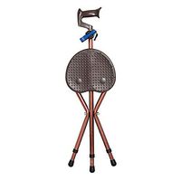 cane Adjustable Folding Massage Chair Walking Stick with Seat Portable Fishing Rest Stool for Elder,A