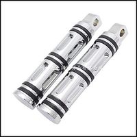 Frames & Fittings CNC Harley Modified Pedals Retro Modified Front and Rear Pedals XL883 1200 Large Gliding Soft Tail Pedal - (Color: 1 Pair)