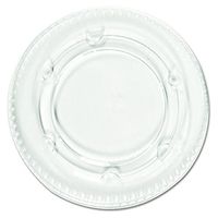 Boardwalk YLS2FR Crystal-Clear Portion Cup Lids, Fits 1.5-2.5oz Cups (Case of 2400)