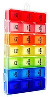 Pill Organizer, Medicine Organizer, Vitamin Organizer (Weekly - 24 Compartment) (818)