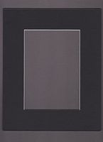 Bux1 Matting 16x20 Black Picture Mats Mattes Matting with White Core Bevel Cut for 11x14 Pictures