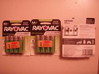 Rayovac Lot of 24 (3 X 4 Packs) AA Rechargeable Batteries