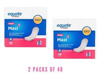 Equate Pads Super Multipack 48 count (2 packs of 48)