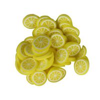 Elevin(TM)🌹🌹 Fruit Slice Crystal Mud Slaim Cream Gel Nail Accessories DIY Nail Decoration (C)