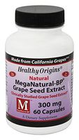 Healthy Origins 100% Natural MegaNatural-BP Grape Seed Extract Clinically Studied 60 Capsules