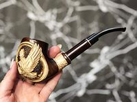 Wooden Tobacco Pipe Wood Smoking Pipe Wood Carving Vintage Pipes Tobacco Carved Pipe Smoker Accessory Pipes Natural Wood Pipes