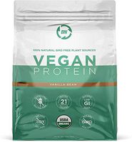 Organic Vegan Protein Powder - Plant Based Protein Powder Blend with Pea Protein and Added Organic Omega's - Raw, Non Dairy, Gluten & Soy Free, Non GMO (Vanilla, 30 Serving)