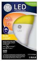GE Lighting 92140 7 Watt Yellow A19 Outdoor LED Bug Light Bulb