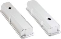 Pirate Mfg Sb Sbf Fabricated Aluminum Short Bolt Baffled Valve Covers Fe 352-428 1958-1970