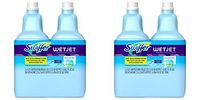 Swiffer Wetjet Hardwood Floor Mopping and Cleaning Solution Refills, All Purpose Cleaning Product, Open Window Fresh Scent, 1.25 Liter, 4 Pack