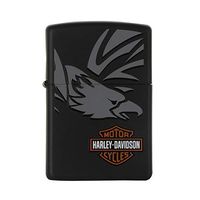 Zippo Harley-Davidson Eagle Lighter (Black, 5 1/2 x 3 1/2 cm)