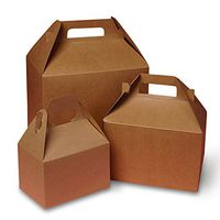 Mini Kraft Gable Boxes 4 X 2-1/2 X 2-1/2 | Quantity: 10 Width 2 1/2