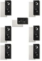 Polk Surround In-wall System:(bundle of 7 Speakers) 3 Pairs of 265rt, One 255crt Center In-wall Front