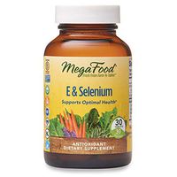 MegaFood, E & Selenium, Supports Optimal Health, Antioxidant Supplement, Gluten Free, Vegan, 30 Tablets (30 Servings) (FFP)