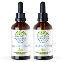 St. John's Wort B120 (2pcs) Alcohol-Free Herbal Extract Tincture, Super-Concentrated Organic Saint John's Wort (Hypericum Perforatum) Dried Herb (2x4 fl oz)