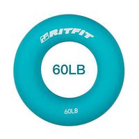 RitFit Hand Strengthener Grip Rings,Hand Strengthener Exercisers - Quickly Increase Your Hand, Finger, Wrist, and Forearm Strength - No Squeaky Noise (BLUE-60LB)