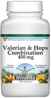 Valerian and Hops Combination - 450 mg (100 Capsules, ZIN: 513920) - 3 Pack