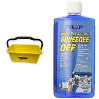 Ettore 86000 Super Bucket with Handle, 3-Gallon & Ettore 30116 Squeegee Off Window Cleaning Soap, 16-Ounce