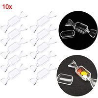 Hacloser 10Pcs/Set Transparent Plastic Candy Box Creative Candy Storage Containers with Lids Halloween Christmas Wedding Party Favors