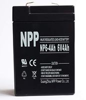 NPP NP6-4Ah Rechargeable Sealed Lead Acid 6V 4 Ah Battery F1