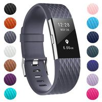 ZEROFIRE Bands Compatible for Fitbit Charge 2, Replacement Adjustable Sport Bands for Charge 2 Heart Rate Fitness Wristbands, Women Men, Small and Large