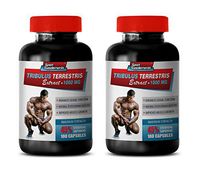 Muscle Increase - TRIBULUS TERRESTRIS Extract 1000MG - 45% STEROIDAL SAPONINS - Maximum Strength - tribulus libido - 2 Bottles 200 Capsules