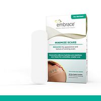Embrace Minimize for Old Scars, Cut-To-Size Large (4.7") Silicone Scar Sheets, 30 Day Supply