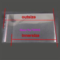 Nathan-Ng - Self Adhesive Clear Cellophane Resealable Plastic Packaging Bags 100pcs