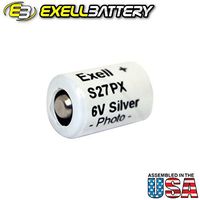 Exell S27PX 6V Silver Oxide Battery 4AG13, 4LR43, 4NR43, EPX27, HS3C, KX27, PX27, PX27A, RPX27A, S27PX, V27PX