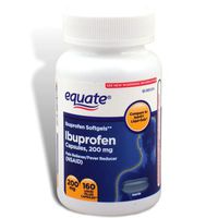Equate - Ibuprofen Softgels 200 mg, 160 Liquid Filled Capsules
