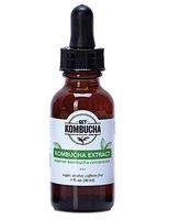 Best Kombucha Extract - All Natural Organic Tea Supplement Formula - (2 Month Supply) Sugar Free, Caffeine Free, Alcohol Free - 1 Ounce Glass Amber - Shelf Stable - TSA Travel Approved