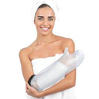 Cast Covers for Shower Arm, Cast Waterproof Cover Arm Adult, Waterproof Wound Protector, for Arm Broken, Surgery, Burned to Keep Bandages Dry, Fits for Hands, Wrists, Wounds and Burns, 57cm/22.4in