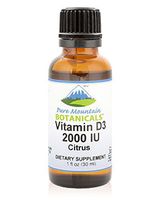 Flavored Vitamin D Drops – Orange and Lemon Flavored Liquid Vitamin D3-2000iu per Serving - 1oz Bottle