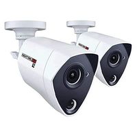 Night Owl Security 2 Pack Add-on Extreme HD 5MP Dual Sensor and L2 Color Boost Wired Infrared Camera (White)