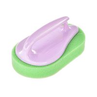 BESTOMZ Handle Scrub Sponge Brush Kitchen Bathroom Cleaning Brush (Light Green)