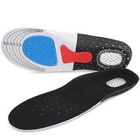 Waxden Ultra-Comfortable Insoles Silicone, Orthotic Arch Support Insoles, Gel Heel Cushion for Shock Absorption, Relieving Foot Pain, Silicone Cuttable Insoles for Walking & Running (Women5-9)