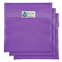 Planet Wise Tint Quart Bag - 3-Pack - Hook and Loop (Purple)