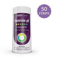 50 Feminine Vaginal pH Test Strips by Seroflora - Monitor Vaginal Intimate Health - Accurate and Easy to Use - 50 pH Strips - Wrapped in an Aluminum Pouch